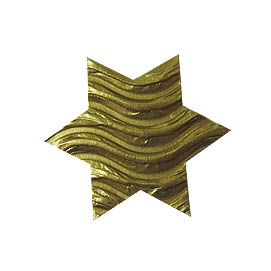 W-Welle Stern 3cm gold